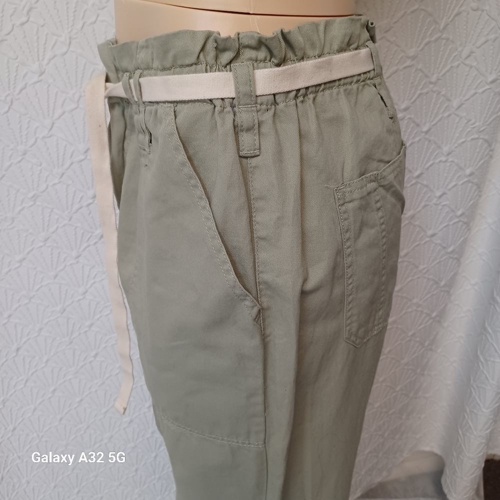 Kensie Women Size 10/30 Olive Green Drawstring Pants - Picture 7 of 17